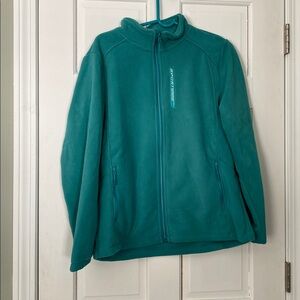 Sporty Green Fleece Women's Jacket